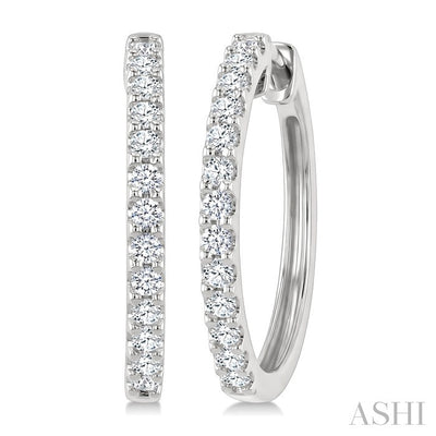 Diamond Hoop Earrings