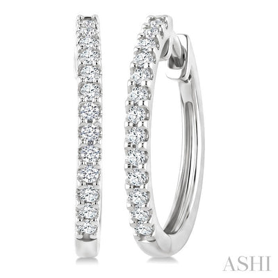 Diamond Hoop Earrings