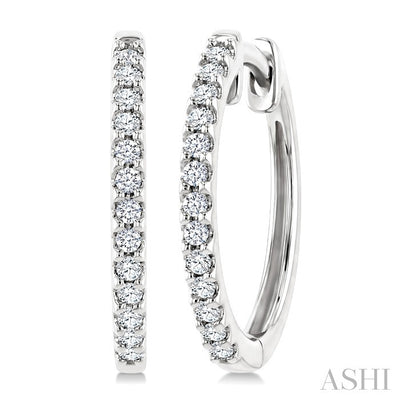 Diamond Hoop Earrings