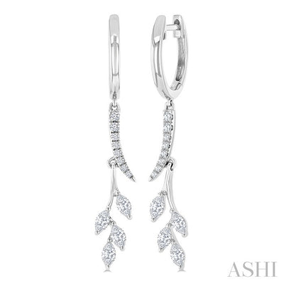 Leaf Diamond Fashion Earrings