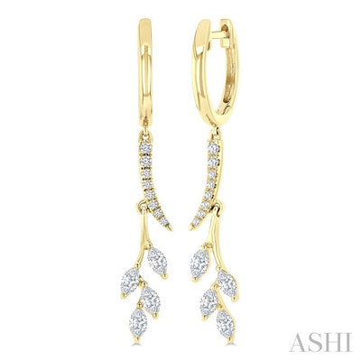 Leaf Diamond Fashion Earrings