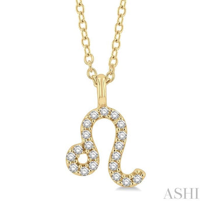 Leo Zodiac Diamond Pendant