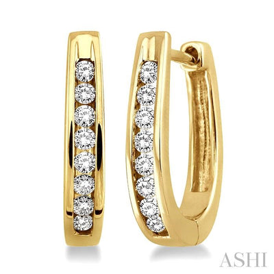 Diamond Hoop Earrings