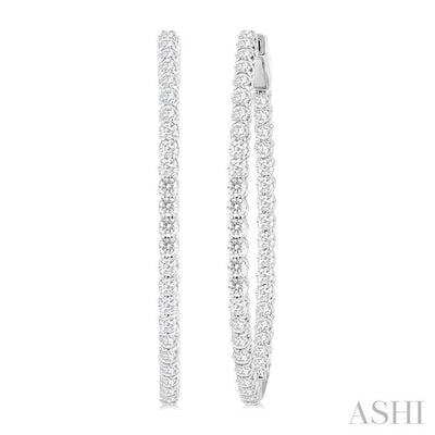 Inside-Out Diamond Hoop Earrings