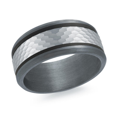 Men's Tantalum & Carbon Fiber Wedding Ring