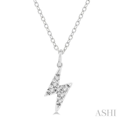 Lightning Bolt Petite Diamond Fashion Pendant