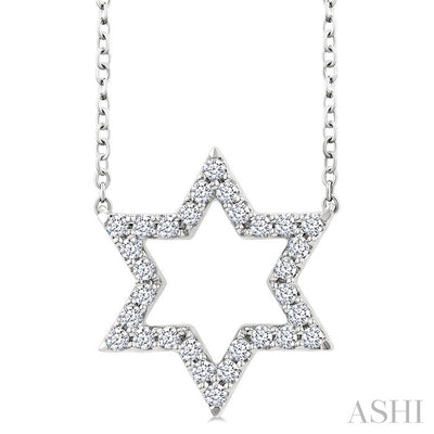 Star of David Diamond Fashion Pendant