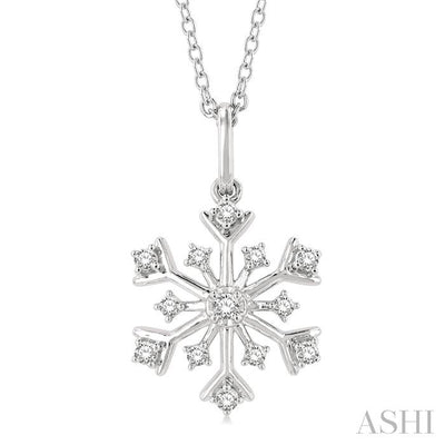 Snowflake Petite Diamond Fashion Pendant