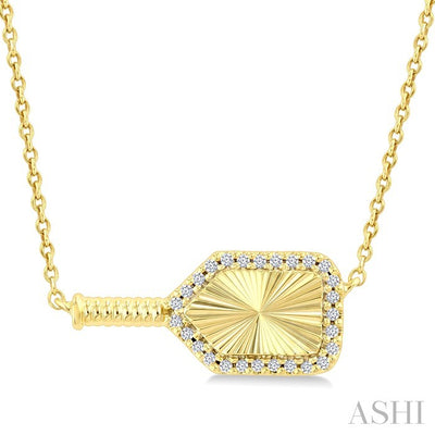 Pickleball Petite Diamond Fashion Pendant
