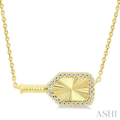 Pickleball Petite Diamond Fashion Pendant