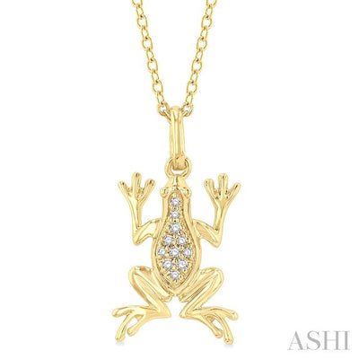 Frog Petite Diamond Fashion Pendant