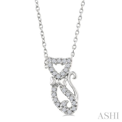 Cat Petite Diamond Fashion Pendant