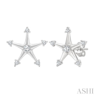 Star Petite Diamond Fashion Earrings