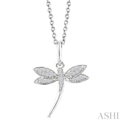 Dragonfly Petite Diamond Fashion Pendant