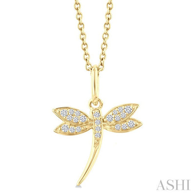 Dragonfly Petite Diamond Fashion Pendant