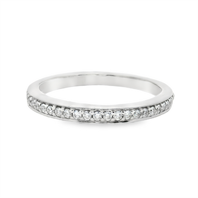 Diamond Straight Band Wedding Ring