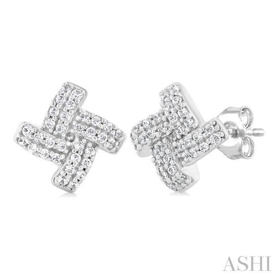 Knot Petite Diamond Fashion Earrings