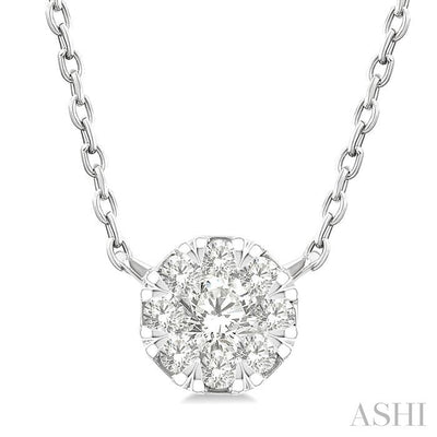 Round Shape Lovebright Petite Diamond Fashion Pendant