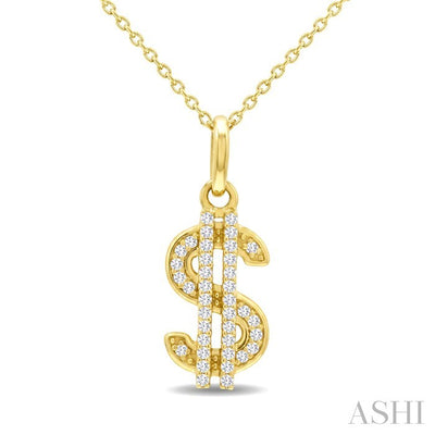 Dollar Diamond Fashion Pendant