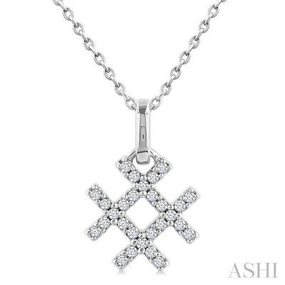 Hashtag Petite Diamond Fashion Pendant