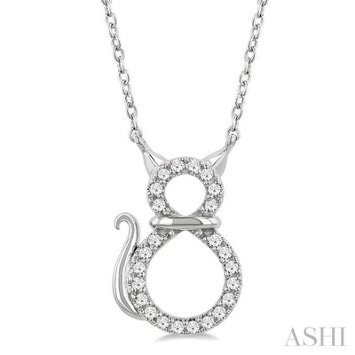 Cat Petite Diamond Fashion Pendant