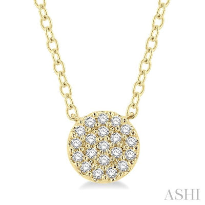 Disc Petite Diamond Fashion Pendant