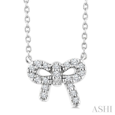 Bow Petite Diamond Fashion Pendant
