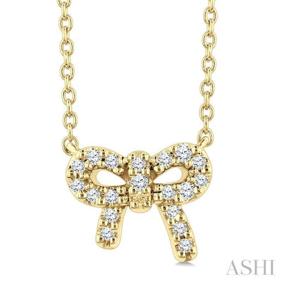 Bow Petite Diamond Fashion Pendant