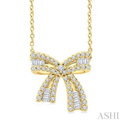 Bow Petite Diamond Fashion Pendant