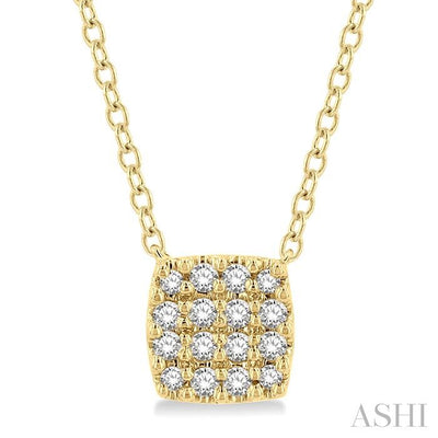 Cushion Shape Petite Diamond Fashion Pendant