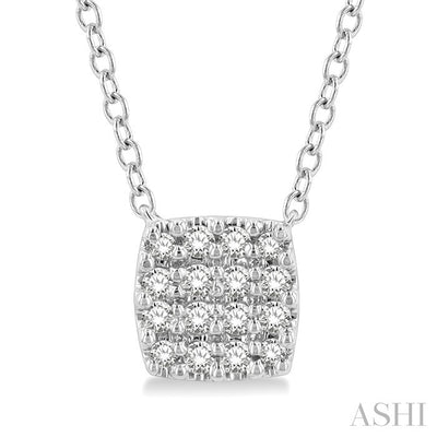 Cushion Shape Petite Diamond Fashion Pendant