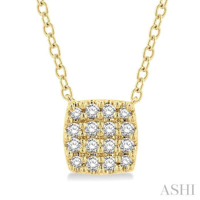 Cushion Shape Petite Diamond Fashion Pendant