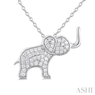Elephant Petite Diamond Fashion Pendant