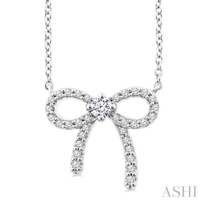 Bow Petite Diamond Fashion Pendant