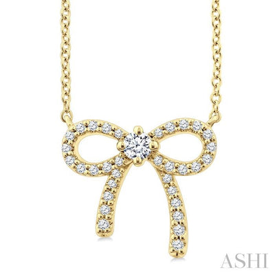 Bow Petite Diamond Fashion Pendant