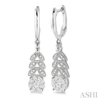 Round Shape Lovebright Diamond Earrings