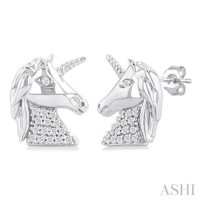 Unicorn Petite Diamond Fashion Earrings