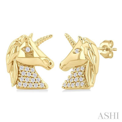 Unicorn Petite Diamond Fashion Earrings