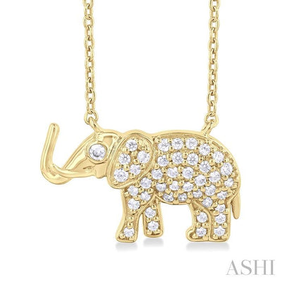 Elephant Petite Diamond Fashion Pendant