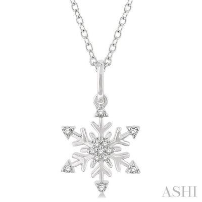 Snowflake Petite Diamond Fashion Pendant