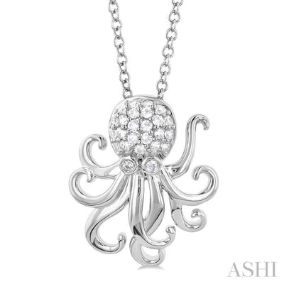 Octopus Petite Diamond Fashion Pendant