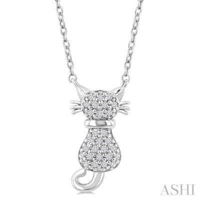 Cat Petite Diamond Fashion Pendant