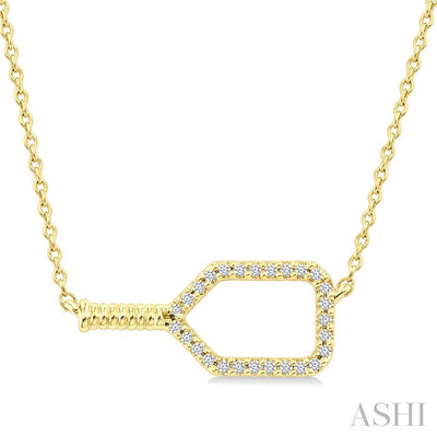 Pickleball Petite Diamond Fashion Pendant
