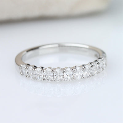 Oval Diamond Stackable Ring