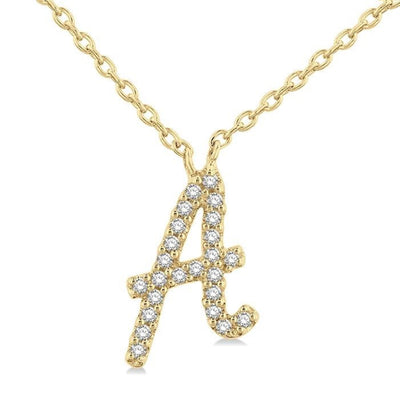 Script Initial Necklace