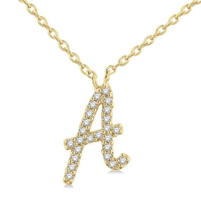 Script Initial Necklace