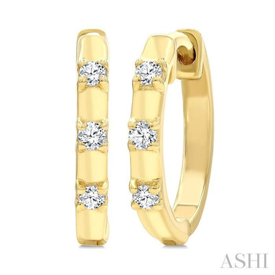 Petite Diamond Huggie Fashion Earrings