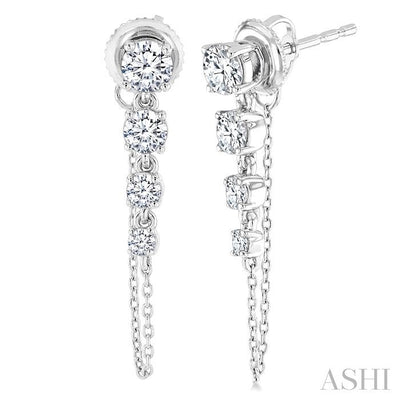Journey Diamond Chain Earrings