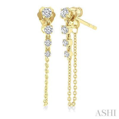 Journey Diamond Chain Earrings