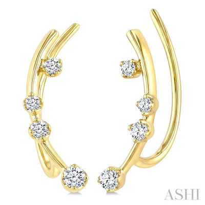 Diamond Fashion Ear Climbers